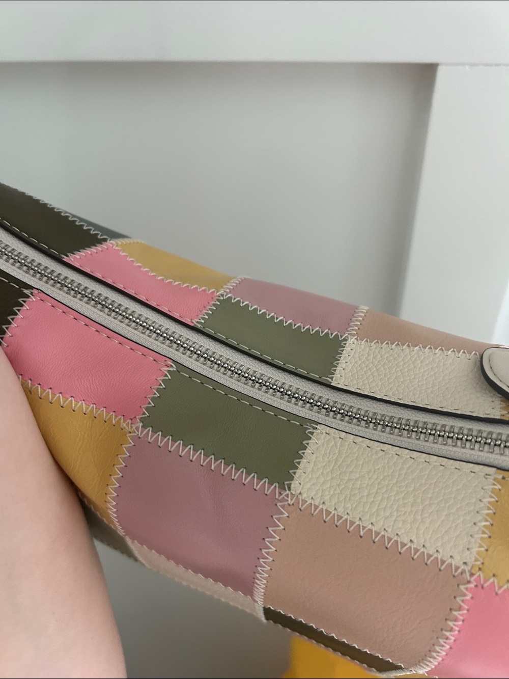 Coachtopia Alter/Ego Slouchy Shoulder Bag - pink/olive multi - Picture 6 of 7